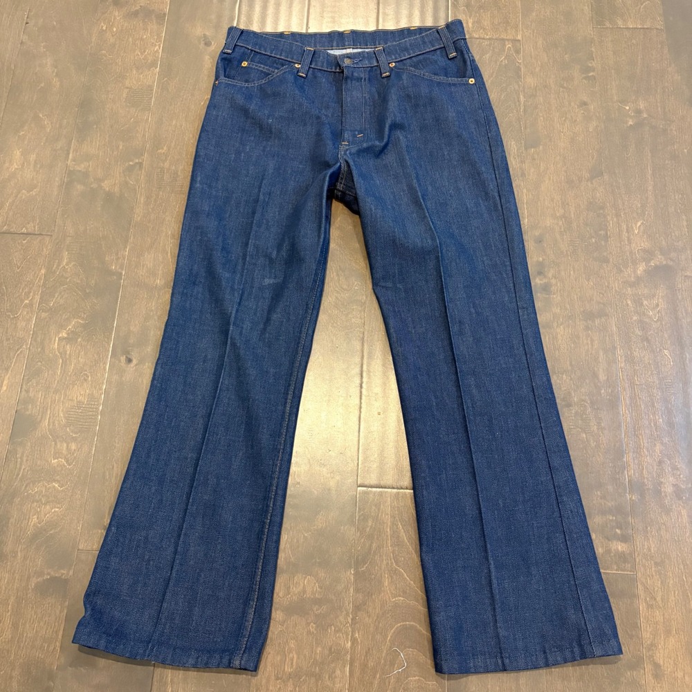 Vintage Levis 517 Sta-Prest Jeans 34x30 (Tag 34x34) Orange Tab 70s Bootcut Denim